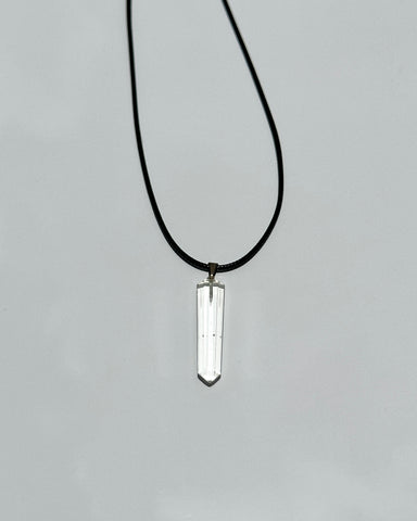 Clear Quartz Crystal Necklace