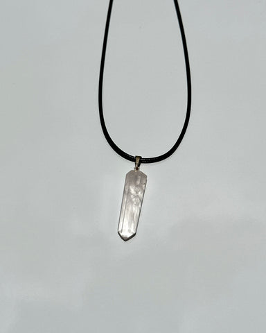 Clear Quartz Crystal Necklace