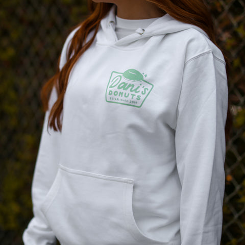 Dani's Donuts White Hoodie